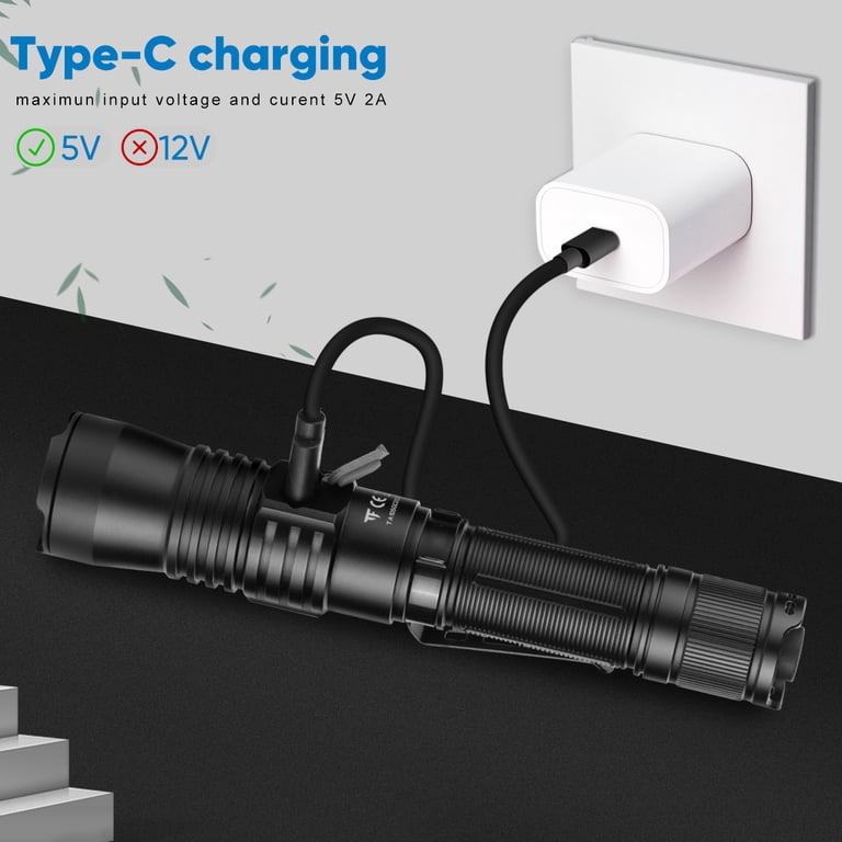 Lampe Torche Tactique TrustFire T30R LED - Portée 1100m, étanche IP68, Rechargeable - Neuf