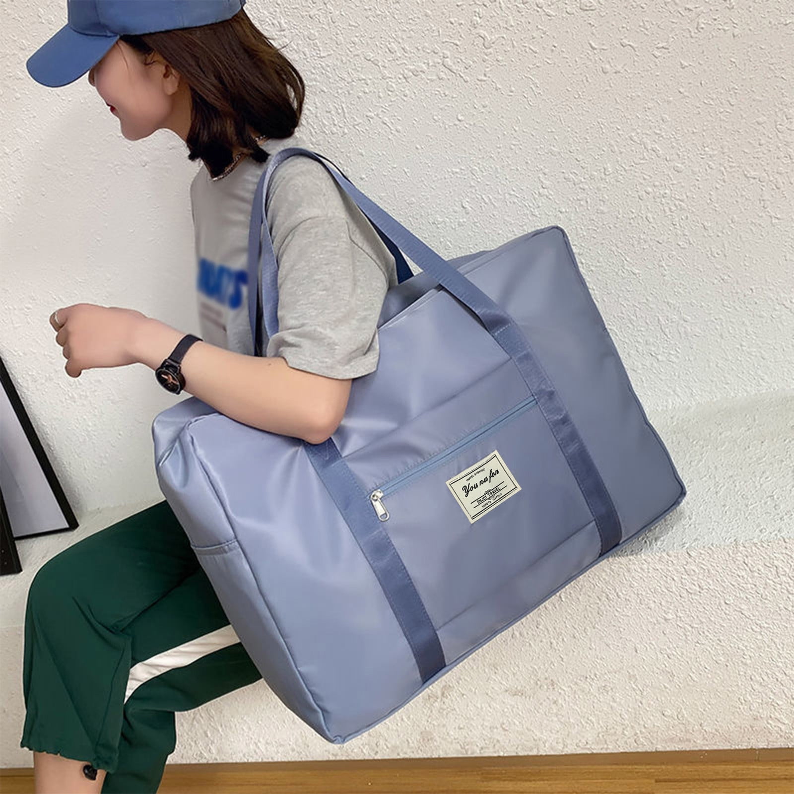 Jovati Travel Tote Bags For Women With Luggage Sleeve Foldable Travel Duffel Bag Tote Carry On Luggage Sport Duffle Week Ender Overnight For Women And