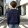 thumbnail image 6 of Hurxie Boys Sweatshirts Kids Fashion Fleece Long Sleeve Crewneck Pullover 10-11 Years, 6 of 7