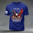 thumbnail image 5 of 250 Anniversary USA Shirt Mens Flag Tshirt 250th America Anniversary Tee 250 Years Patriotic Tops, 5 of 6