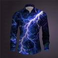 thumbnail image 1 of Camisa de estilo europeo y americano nueva moda con cambio de color relámpago impresión 3D patrón de alta definición moda 3D al aire libre sh, 1 of 6