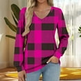 thumbnail image 2 of Under 10 dollars! Women Long Sleeve Tops Shirts V Neck Loose Fit Soft Casual Solid Color T-Shirts Fall Clothing 2025 Teacher Clothes, 2 of 5