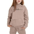thumbnail image 4 of Gaexia Girls Thanksgiving Outfits Size 10-12 ,Girls Hoodie and Joggers Set Stylish Winter Outfit Comfy Casual Kids Clothes for Toddler to Teen with Print, 4 of 4