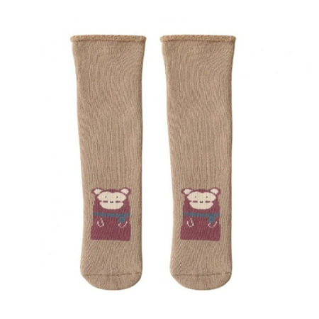 

1 Pair Cute Fox Baby Sock Non Slip With Grips Cotton Long Socks For Infant Girls Boys Newborn Knee High Socks 0-24M