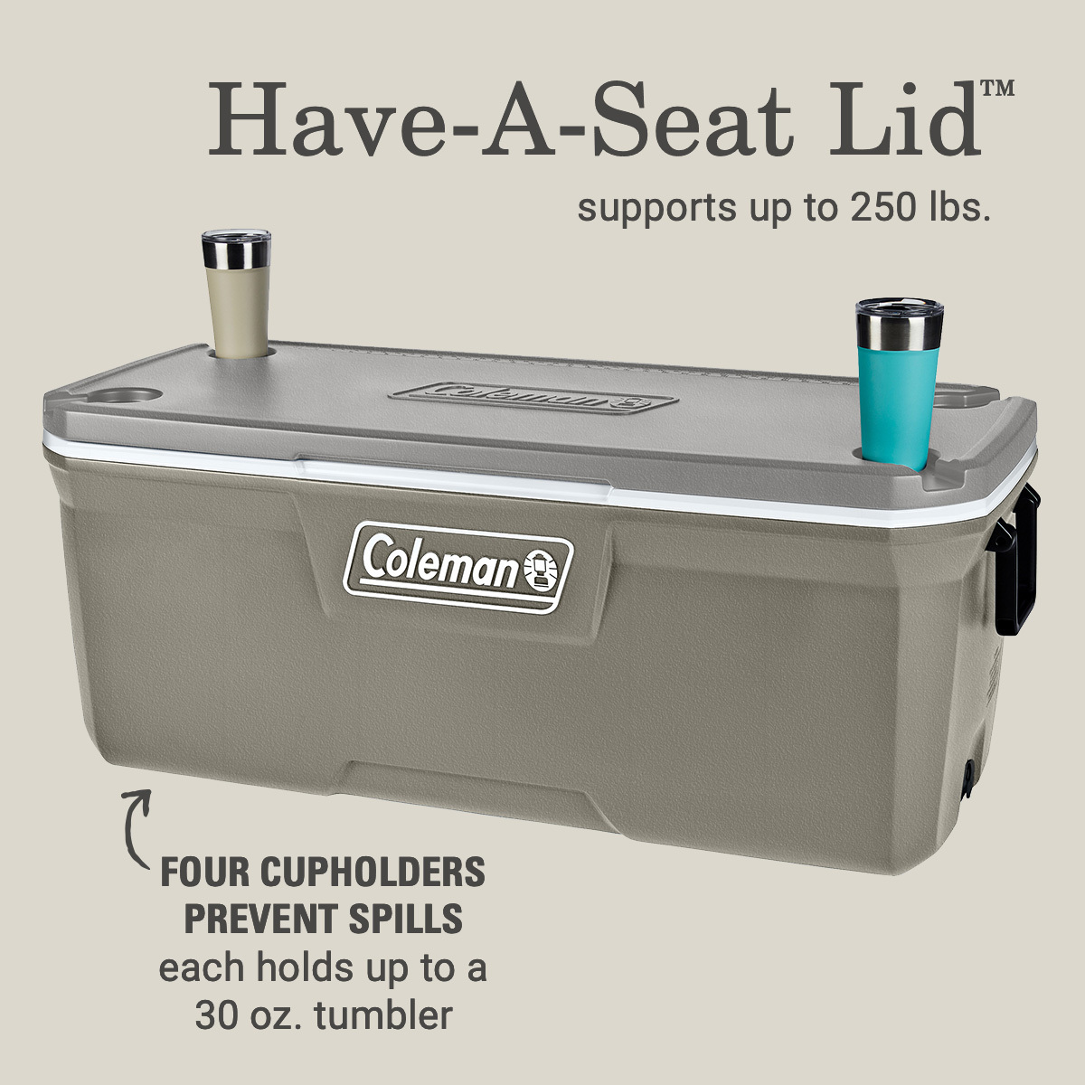 Coleman 316 Series 150QT Hard Chest Cooler, Silver Ash - image 4 of 8