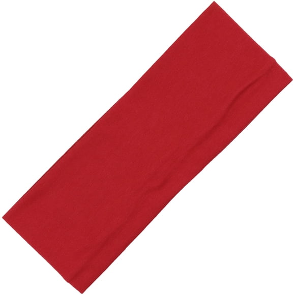 Paquete de diademas de algodón de 3.0 in elásticas para yoga, suaves y elásticas, diademas deportivas, diadema de moda para adolescentes, mujeres y niñas de Kenz Laurenz (1 pieza de diademas rojas)