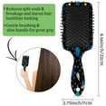 thumbnail image 4 of Summer Fruit Lemon Hair Brush Detangler Brush with Nylon Bristle for Thick Curly Thin Long Short Wet or Dry Hair Adds Shine and Makes Hair Health Paddle Hairbrush for Women Men, 4 of 6