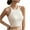 White-05, variant on Mittory Tank Top with Built in Bra for Women Summer Casual Camisoles Basic Shirts Racerback Ribbed Fitted Tanks Cami Tops
