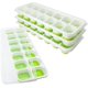thumbnail image 1 of DOQAUS 14-Fach Eiswürfelform, Silikon Eiswürfelbehälter mit Deckel, Silikondichtung Luftdicht & Wasserdicht LFGB Zertifiziert, Stapelbar Eiswürfelschalen Eiswürfel Ice Tray Ice Cube (4er Pack, Blau) Vhermosa Utensilios de Cocina, 1 of 7