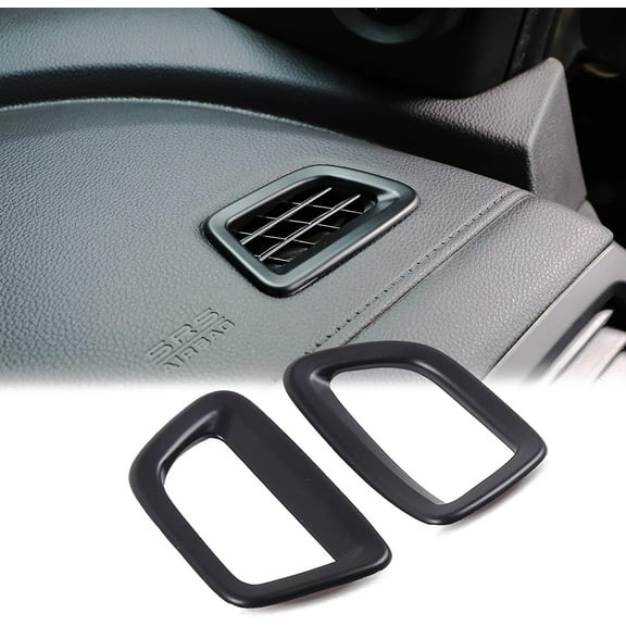 TINKI 2PCS Dashboard Upper Air Vent Outlet Frame Cover for Honda Pilot 2016-2022/ Honda Ridgeline 2017-2023/ Honda Passport 2019-2023 Accessories ABS Material