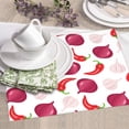 thumbnail image 6 of Dish Drying Mat, Chili Pepper onion Print Highly Absorbent Drying Matt Kitchen Counter, Dish Mat Drying Pad Dishes Drainer Mats for Kitchen Counter or Sink, 16 x 18 inch, 6 of 6