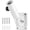 White - 1 Pack, variant on Flag Pole Holder Brackets, JARTC 1" Flag Pole Mounting Bracket with Hardwares for House Wall Porch, 1" Inner Diameter, 180° Adjustable Multi Positions, Aluminium Alloy(1 Pack White, Multi-Positions)