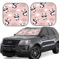 thumbnail image 1 of Fotbe Panda Flying in the Sky Between Clouds and Star 2-Piece Car Windshield Sun Shade | Sun Blocker for Car Windshield | Foldable Automotive Interior Accessories for Sun Protection-Medium, 1 of 6