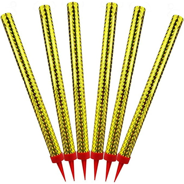 6PCS Gold Sparkling Birthday Candles Party Accessories for Birthday