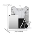 thumbnail image 3 of HOWPAY Running Vest Hydration Backpack Pack for Women Men Lightweight Adjustable Straps Vest with Pockets Cycling Marathon Daypack Black One Size, 3 of 5