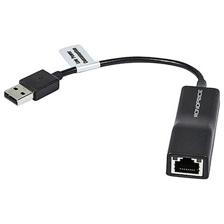 UPC: 0844660094661 | Monoprice USB 2.0 Male to Female Ethernet Adapter Cable Black (109466)