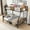 Black+Brown, variant on Bunk Bed Twin Over Full with Trundle, Metal Loft Bed with 2 Side Ladders, Twin Size Trundle Bed with Wheels, Space-Saving, No Box Spring Needed, Black+Brown