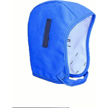 - #42 Zipperhead Twill Cap Hard Hat Winter Liner with Removable Zip-Off Nape Protector, Postman Blue