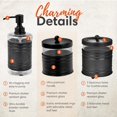 thumbnail image 3 of Set de accesorios de baño Autumn Alley Farmhouse Matte Black, 3 of 9