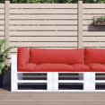 thumbnail image 1 of vidaXL Pallet Cushions 3 pcs Red Fabric, 1 of 5