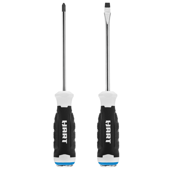 HART 2-Piece Demo Screwdriver Set, Phillips and Slotted Magnetic Tips