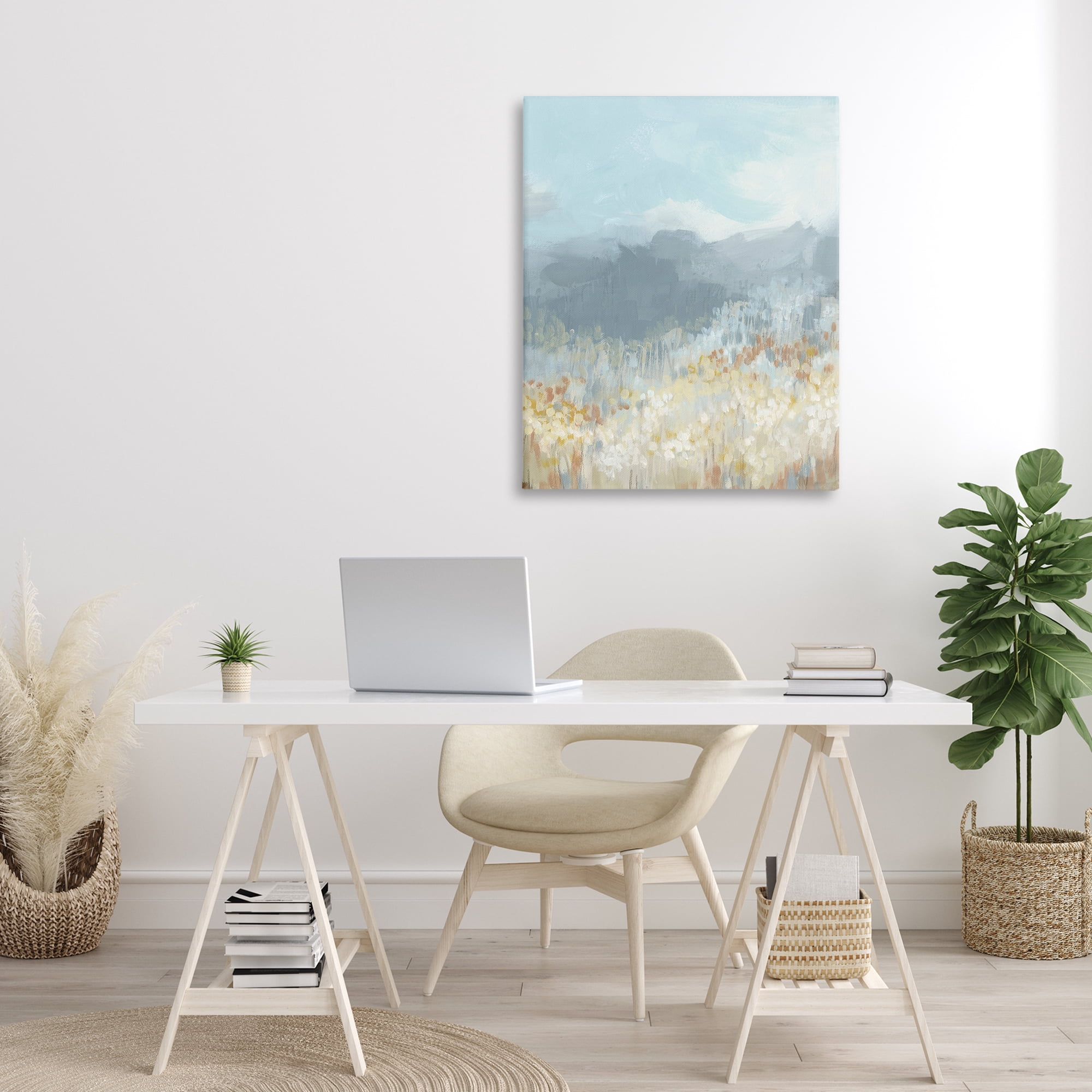Stupell Industries Mountains & Countryside Landscape Painting Gallery Wrapped Canvas Art Print Wall Art, 30 x 40