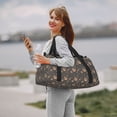 thumbnail image 2 of Japuie Animal Paw Print Travel Duffel Bag,Sports Tote Gym Bag,Hand Travel Bag,Tote Carry on Luggage,Weekender Overnight Bag for Women and Men, 2 of 6