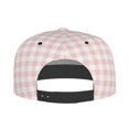 thumbnail image 5 of Adjustable Baseball Cap, Pink Checkboard Flat Bill Trucker Flat Brim Hats Dad Hat for Men Women - Snapback Hat Adjustable Size, 5 of 7