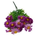 thumbnail image 1 of 15 Heads Artificial Flowers Plastic Fake Plants Wedding Garden In/Outdoor Decor, 1 of 9