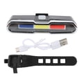 thumbnail image 1 of Luz trasera de bicicleta, luz tricromática con carga USB, accesorios portátiles impermeables para bicicleta de montaña para seguridad en ciclismo, 1 of 8