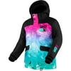 FXR Youth Kicker Snowmobile Jacket HydrX F.A.S.T. Thermal Minty Fresh Ink Black - 10 220449-5410-10