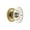 Polished Brass, variant on Grandeur Burg-Crys-Knob-Newp Burgundy 1-3/4" Vintage Fluted Flower Crystal Cabinet Knob -