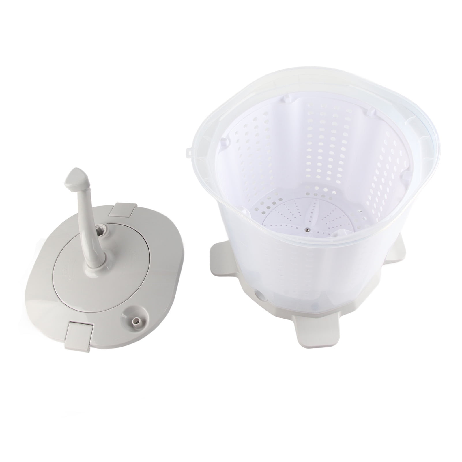 Sorven Hand Crank Manual Washing Machine Manual Washing Machine, Portable Manual Washing Machine Nordic Grey for Dormitory