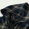 thumbnail image 5 of M-5X Plus Size Shirts for Men with Hoodie Big & Tall Button-Down Hoodies Long Sleeve Vintage Plaid Printed Casual Streetwear Shackets Shirt, 5 of 7