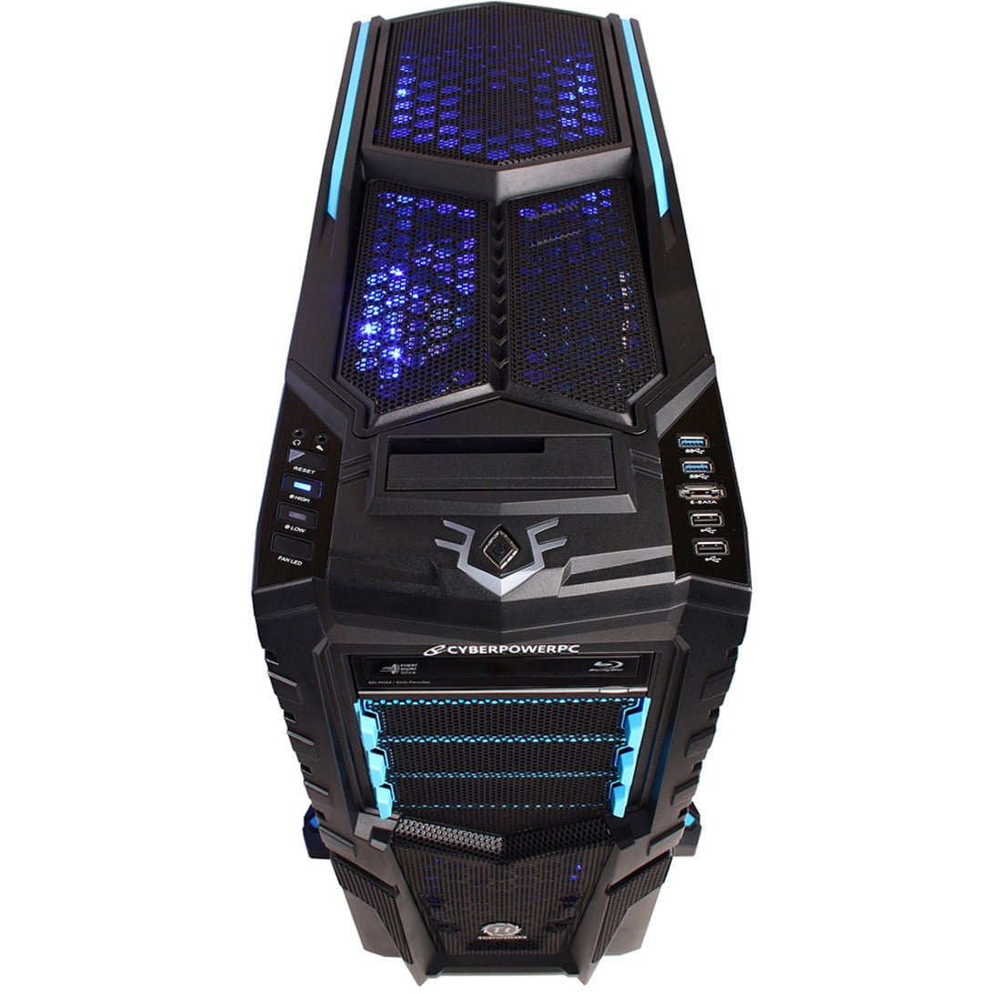 CyberPowerPC Gamer Aqua Gaming Desktop, Intel Core i7 i7-3820, 16GB RAM,  NVIDIA GeForce GTX 660 Ti 2 GB, 1TB HD, Blu-Ray/DVD Combo Drive, Windows 8,  