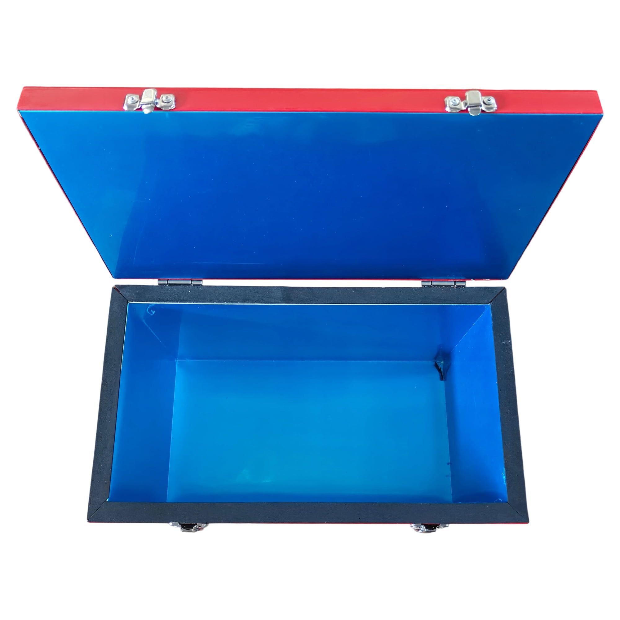 Yakimoto Nostalgia Series 21 Qt. Retro Metal Cooler, Portable Industrial Toolbox Ice Chest for Camping, Tailgating, and Picnics, Red