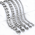 thumbnail image 4 of Pulsera Esclava Hombre Y Mujer Cubano Eslabón Acero Plata 9 Cm 21 Cm Xtellar plateado, 4 of 4