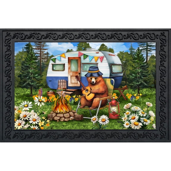 Briarwood Lane Camping Bear Doormat
