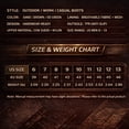 thumbnail image 4 of Tactical-Style Combat Boots for Men, Waterproof Anti-Slip Outdoor Hiking & Work Shoes, Rugged Durable Footwear for Adventure, 4 of 14