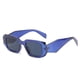 thumbnail image 1 of Gafas de sol cuadradas con borde cortado de plástico y personalidad, gafas de sol con pierna ancha y personalidad, 1 of 6