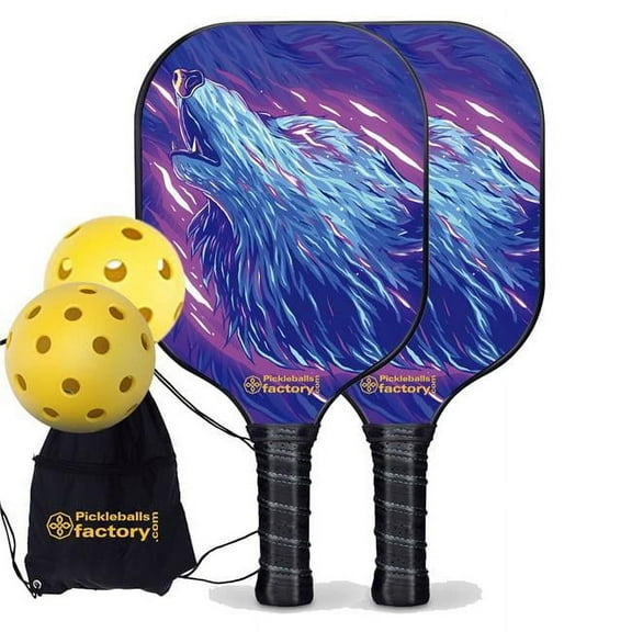 Pickleball Factory PB0001-4-C Pickleball Paddle Set, Carbonfiber Graphite