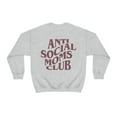 thumbnail image 2 of Anti Social MOMS Club Sweatshirt by Typically Vulgar (with Purple Text), 2 of 2