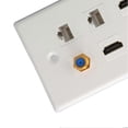 thumbnail image 2 of HD Multimedia Interface Wall Plate 6 Ports TV F Head CAT6 Network AV Wall Plate for Home, 2 of 4
