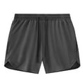 thumbnail image 3 of Jinhomg Mens Mesh Shorts Lightweight Breathable Elastic High Waist Athletic Shorts Spring Summer Quick Dry Short Pants for Gym Workout Running Sales Today Clearance Gray M, 3 of 9