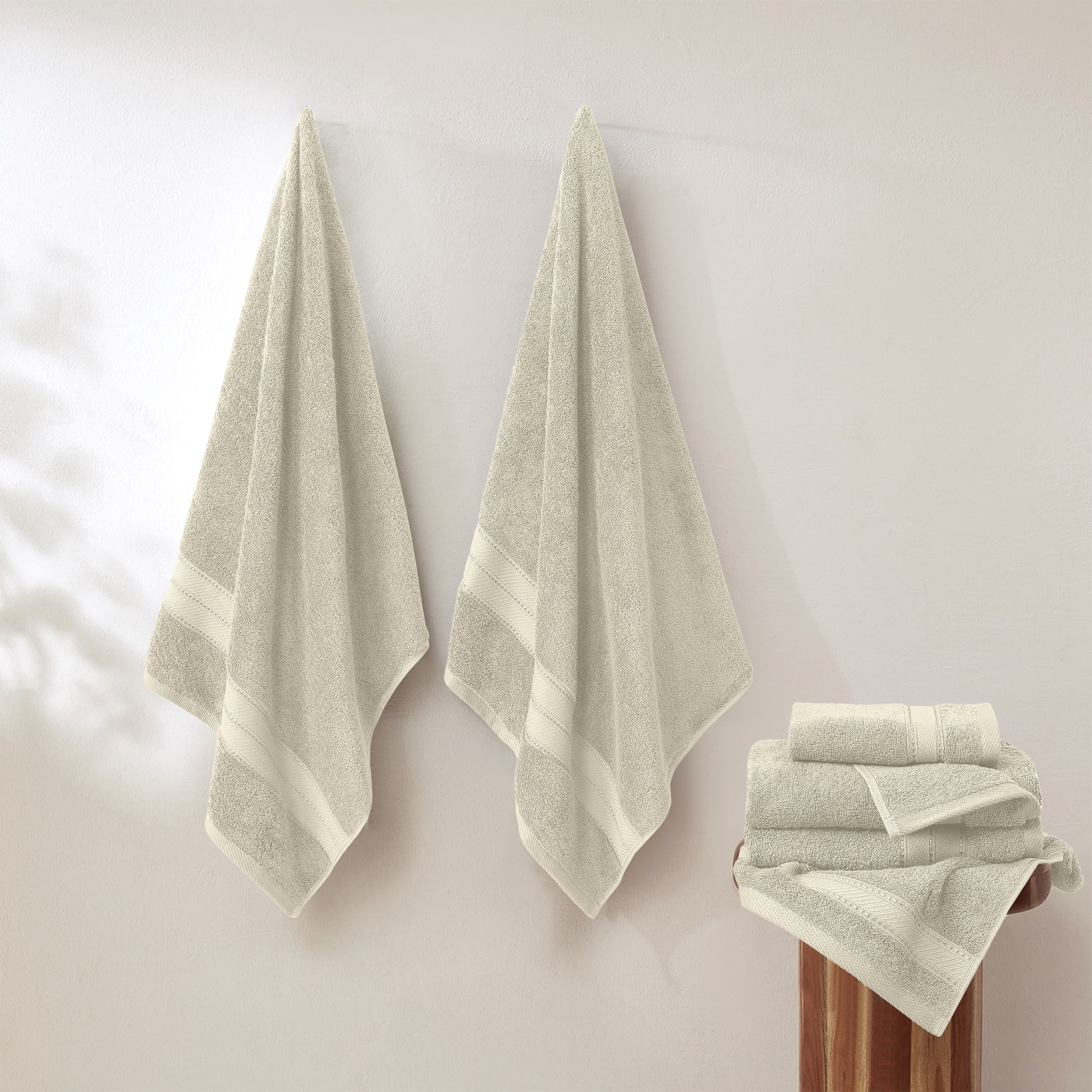 Modern Threads SpunLoft™ 6 Piece Adult Towel Set, Sand
