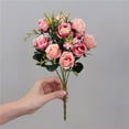 thumbnail image 5 of Artificial Small Rose Bouquet for Home Table Decor, Realistic Flower Arrangement for Wedding Centerpiece and Wall Decoration, Lasting Floral Display, 5 of 6