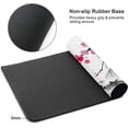 thumbnail image 3 of Watercolor Japanese Sumi E SaKura Hills Cherry Blossom Gaming Mouse Pad XL, Extended Stitched Edges Mousepad,Large Mouse Mat DesK Pad, Long Non Slip Rubber Base Mice Pad (31.5x11.8 Inch), 3 of 6