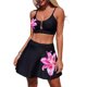 thumbnail image 2 of Traje de baño tankini con estampado floral para mujer, falda deportiva tipo tanga, traje de baño dividido, traje de baño de dos piezas para mujer, trajes de baño tankini para mujer, traje de baño de 2, 2 of 9
