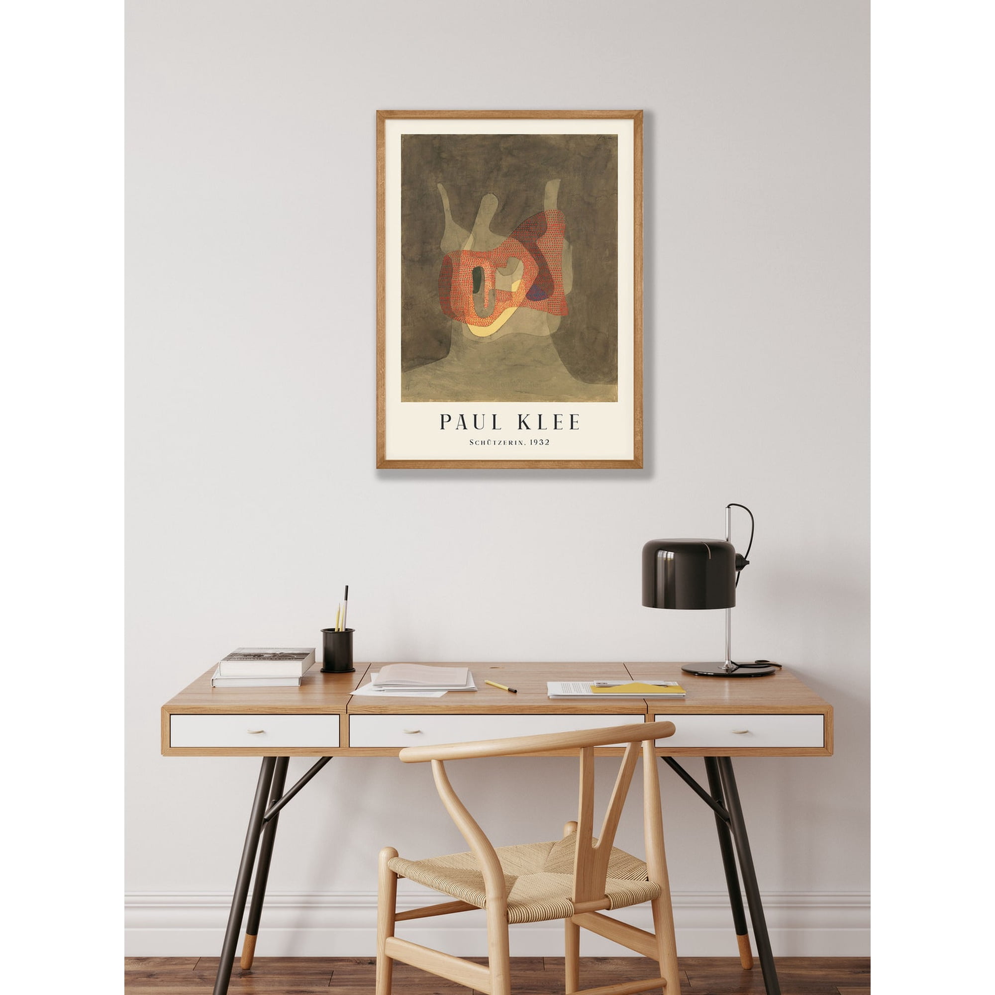 Paul Klee Schützerin Abstract Modern Wall Art Print Modern Living Room And Office Decor