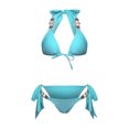 thumbnail image 5 of Babysbule Swimsuits for Women Clearance Women Fashion Bikini With Chest Pad Without Steel Support Sexy Strap Split Swimsuit Beach Three-piece Suit, 5 of 6